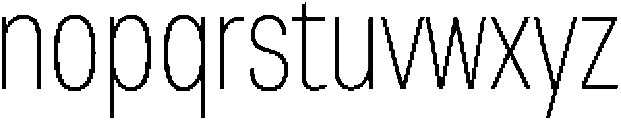 Berna Condensed Thin otf (100) Font LOWERCASE