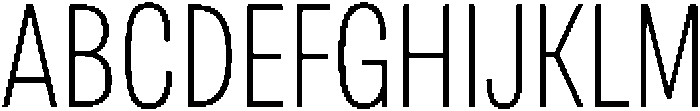 Berna Condensed UltraLight otf (300) Font UPPERCASE