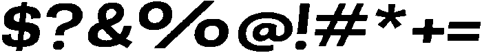 Berna Expanded Bold Italic otf (700) Font OTHER CHARS