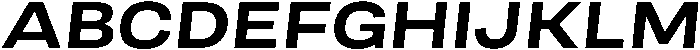 Berna Expanded Bold Italic otf (700) Font UPPERCASE