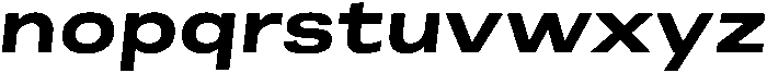 Berna Expanded Bold Italic otf (700) Font LOWERCASE