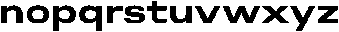 Berna Expanded Bold otf (700) Font LOWERCASE