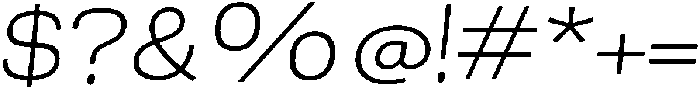Berna Expanded ExtraLight Italic otf (200) Font OTHER CHARS