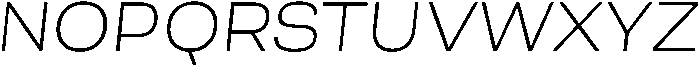Berna Expanded ExtraLight Italic otf (200) Font UPPERCASE