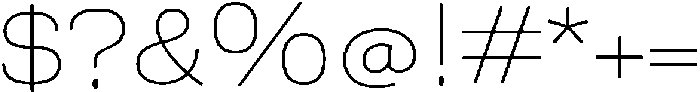 Berna Expanded Thin otf (100) Font OTHER CHARS