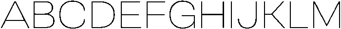 Berna Expanded Thin otf (100) Font UPPERCASE