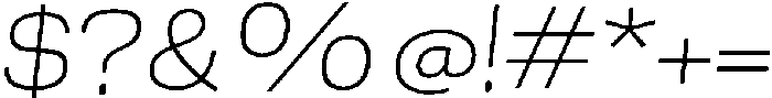 Berna Expanded UltraLight Italic otf (300) Font OTHER CHARS