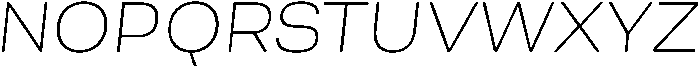 Berna Expanded UltraLight Italic otf (300) Font UPPERCASE
