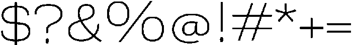 Berna Expanded UltraLight otf (300) Font OTHER CHARS
