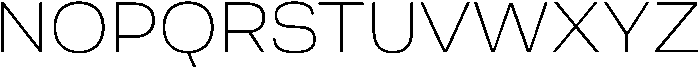 Berna Expanded UltraLight otf (300) Font UPPERCASE