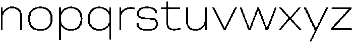 Berna Expanded UltraLight otf (300) Font LOWERCASE
