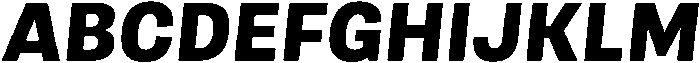 Berna ExtraBold Italic otf (700) Font UPPERCASE