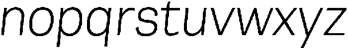 Berna ExtraLight Italic otf (200) Font LOWERCASE