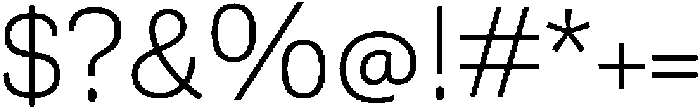 Berna ExtraLight otf (200) Font OTHER CHARS