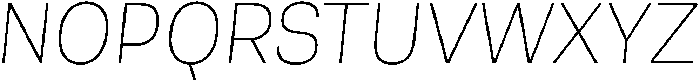 Berna Thin Italic otf (100) Font UPPERCASE