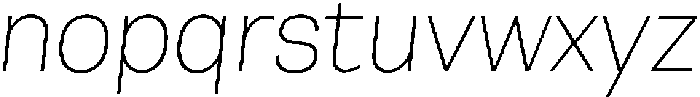 Berna Thin Italic otf (100) Font LOWERCASE