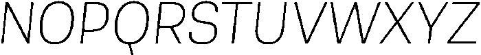Berna UltraLight Italic otf (300) Font UPPERCASE