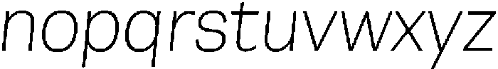 Berna UltraLight Italic otf (300) Font LOWERCASE