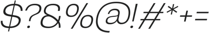 Bernabeu Extra Light Italic otf (200) Font OTHER CHARS