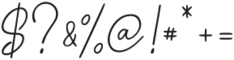 Bernadette Signature-Regular otf (400) Font OTHER CHARS