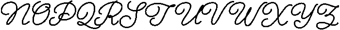 Bernadyans Script Pro Regular otf (400) Font UPPERCASE