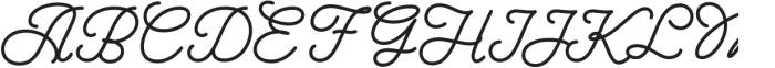 Bernadyans Script Pro otf (400) Font UPPERCASE