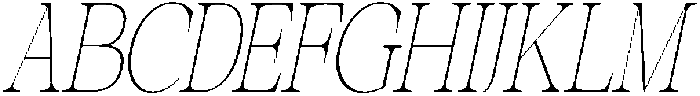 Bernard Grande Slant otf (400) Font UPPERCASE