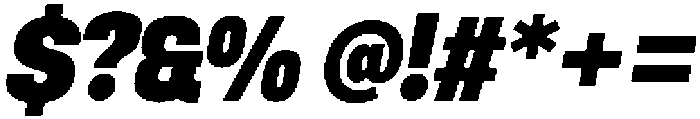 Berneo Black Italic otf (900) Font OTHER CHARS
