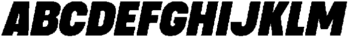 Berneo Black Italic otf (900) Font UPPERCASE