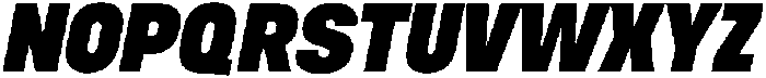 Berneo Black Italic otf (900) Font UPPERCASE