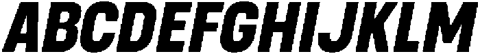 Berneo Bold Italic otf (700) Font UPPERCASE