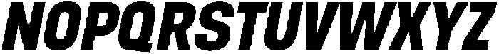 Berneo Bold Italic otf (700) Font UPPERCASE