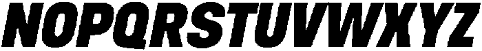 Berneo Extra Bold Italic otf (700) Font UPPERCASE