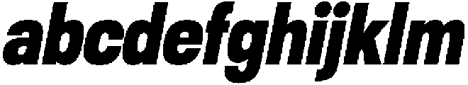 Berneo Extra Bold Italic otf (700) FONT