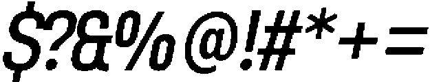 Berneo Italic otf (400) Font OTHER CHARS