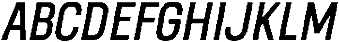 Berneo Italic otf (400) Font UPPERCASE