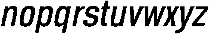 Berneo Italic otf (400) Font LOWERCASE