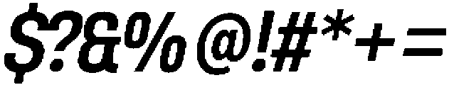 Berneo Medium Italic otf (500) Font OTHER CHARS