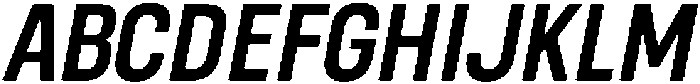 Berneo Medium Italic otf (500) Font UPPERCASE