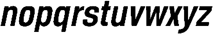 Berneo Medium Italic otf (500) Font LOWERCASE