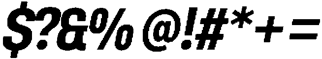 Berneo Semi Bold Italic otf (600) Font OTHER CHARS