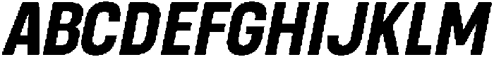 Berneo Semi Bold Italic otf (600) Font UPPERCASE