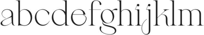 Berneray Serif ExtraLight otf (200) Font LOWERCASE