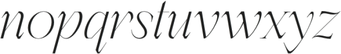 Berneray Serif ExtraLightItalic otf (200) Font LOWERCASE