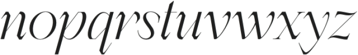 Berneray Serif LightItalic otf (300) Font LOWERCASE