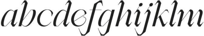 Berneray Serif RegularItalic otf (400) Font LOWERCASE