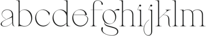 Berneray Serif Thin otf (100) Font LOWERCASE