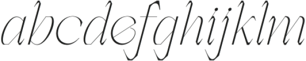 Berneray Serif ThinItalic otf (100) Font LOWERCASE