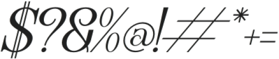 Bernos Count Italic otf (400) Font OTHER CHARS