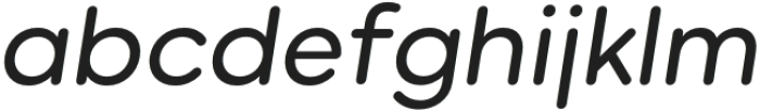 Beround Medium Italic otf (500) Font LOWERCASE